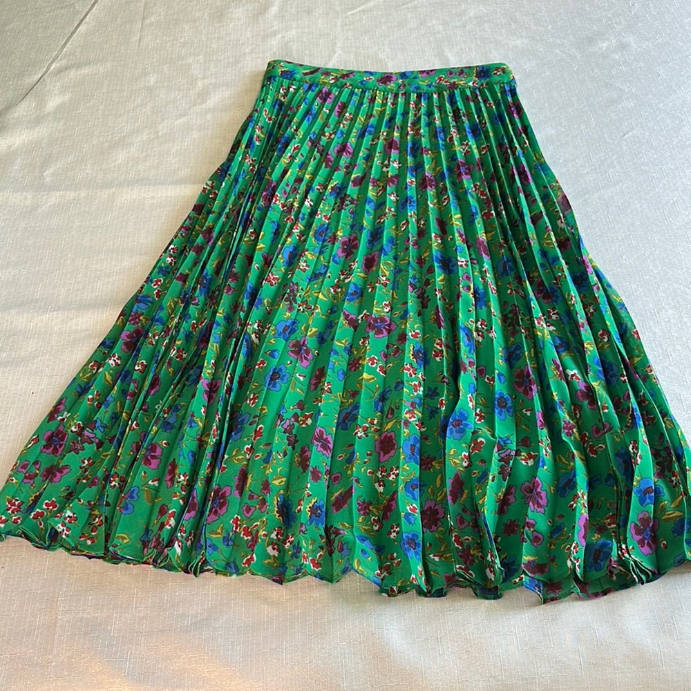 Sezane Vibrant Floral Midi Skirt - Picture 2 of 6